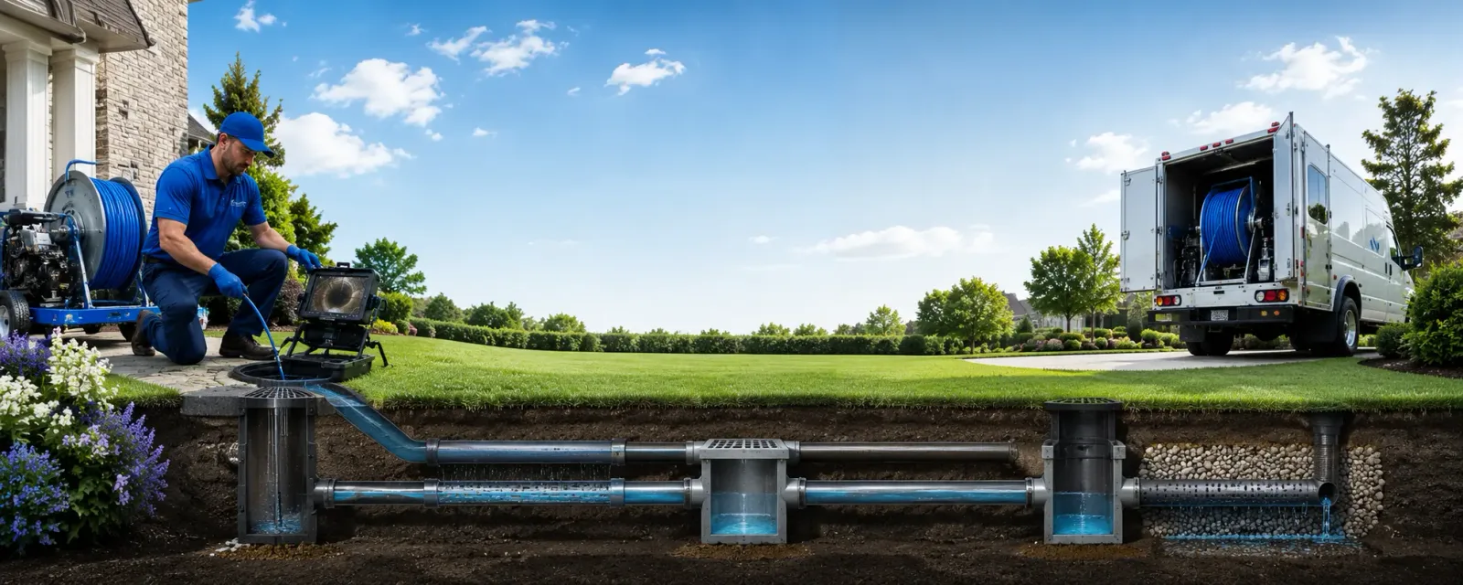 Outdoor drain cleaning information for Clarksburg, WV